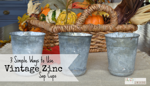 3 ways to use zinc sap cups