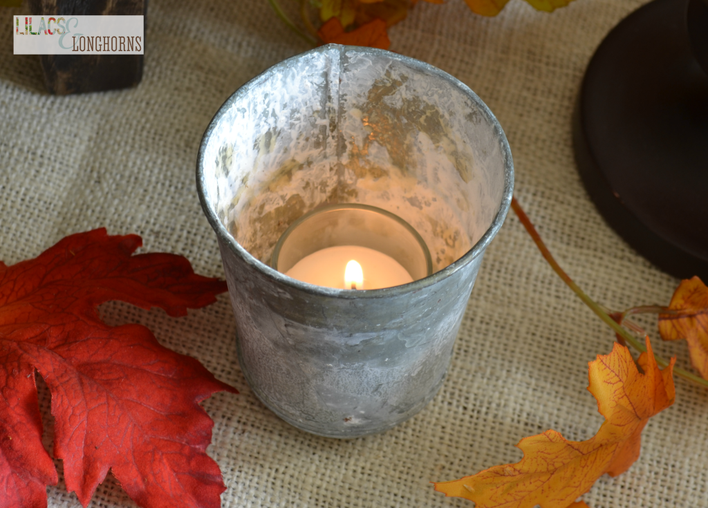 zinc votive holder