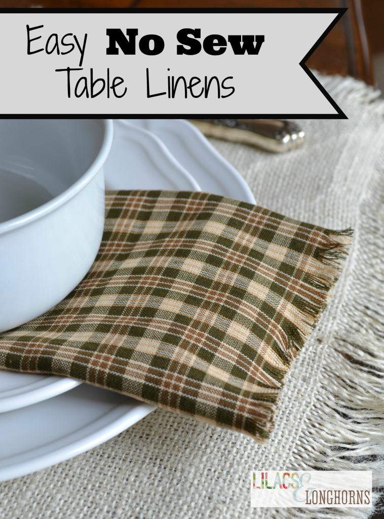 easy no sew table linens