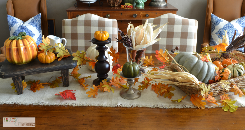 pottery barn inspired fall display