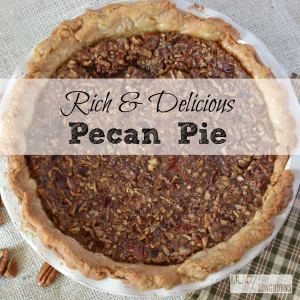 rich and delicious pecan pie