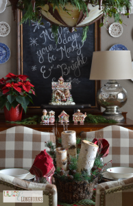 Christmas chalk board