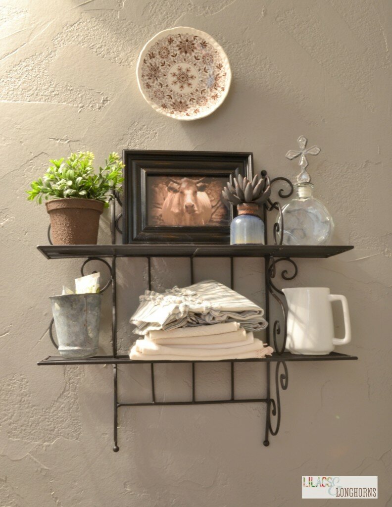 styled shelves