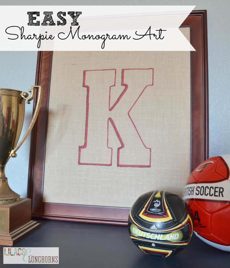 easy sharpie monogram art