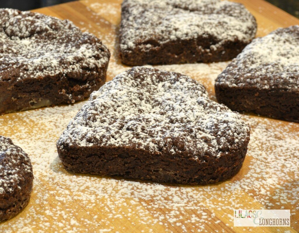 heart brownies