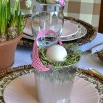 Simple spring tablescape