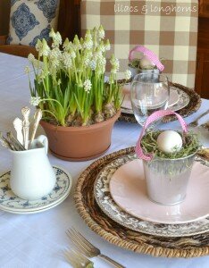 spring tablescape