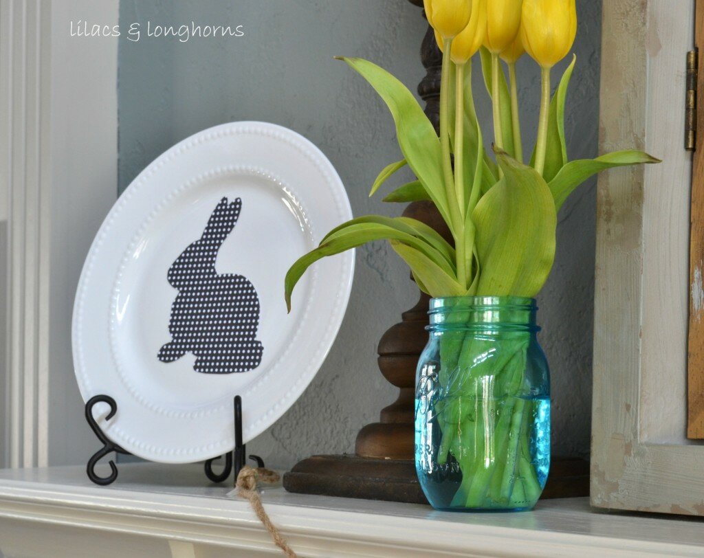 Easter bunny silhouette