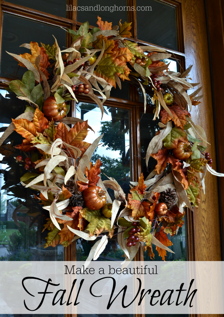 make a beautiful fall wreath