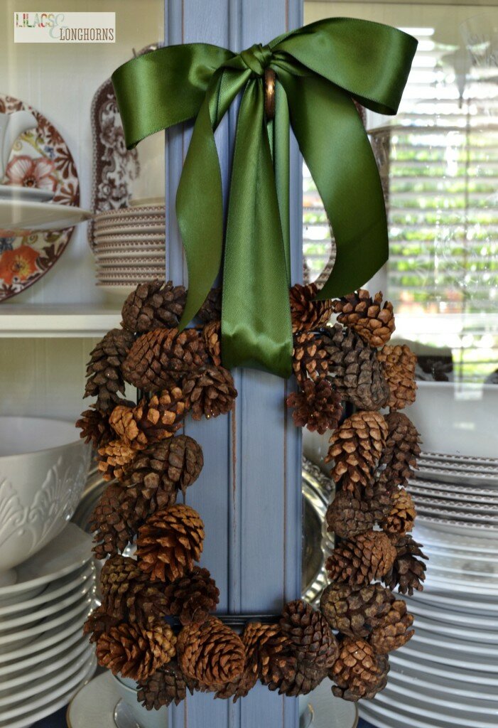 scented pine cone wreath