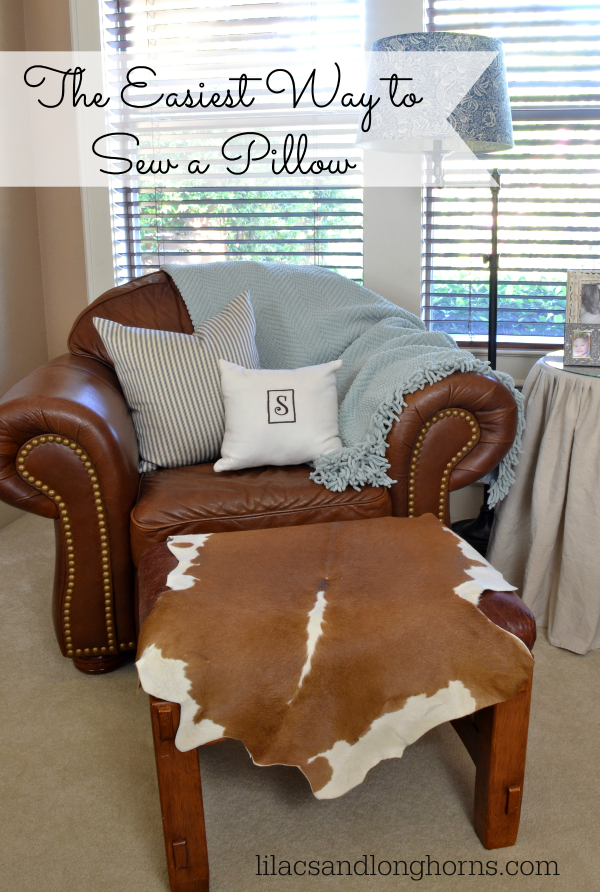 the easiest way to sew a pillow