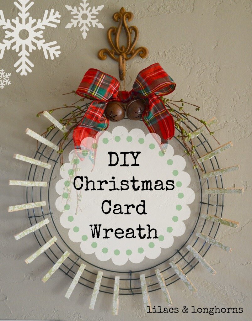 DIY Christmas Card Wreath