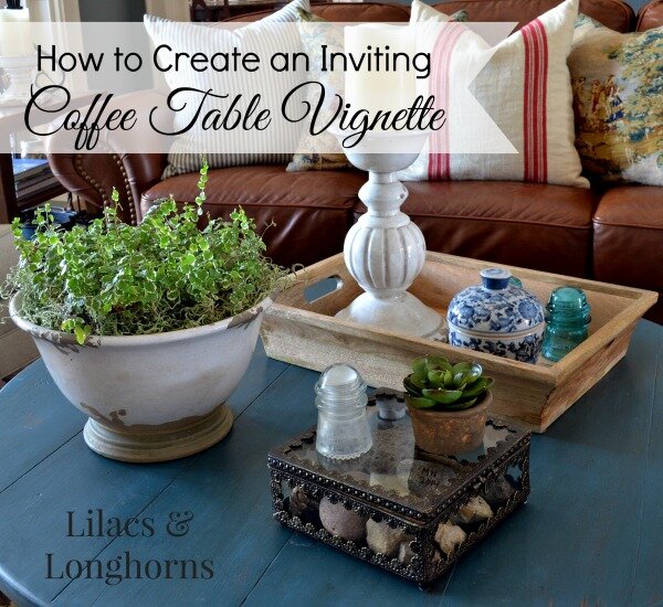 coffee table vignette