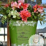 spring floral door decor