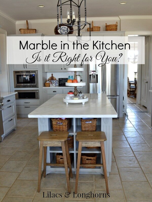 marble counters in the kitchen