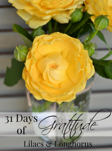 31 Days of Gratitude helps bring contentment and joyful living.