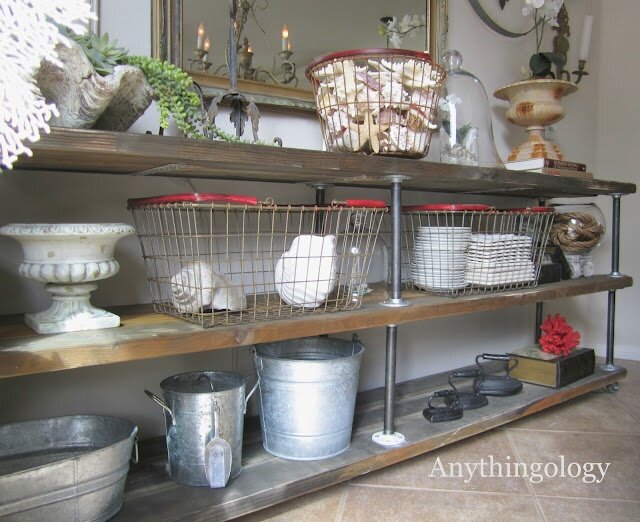 diy industrial shelves from anythingology