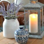 rustic coffee table vignette