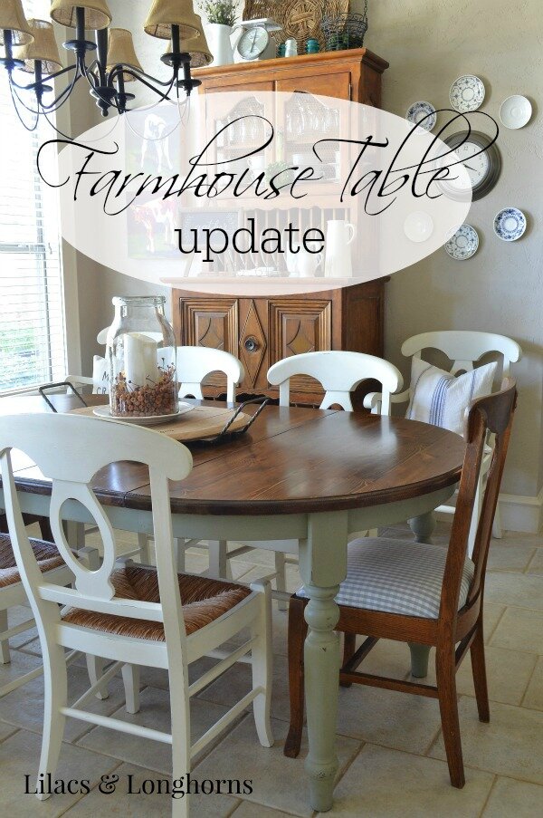 farmhouse table update